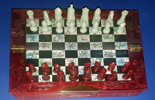Antique chinese chess set - chinese,