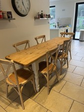 Narrow Pine Farmhouse Table