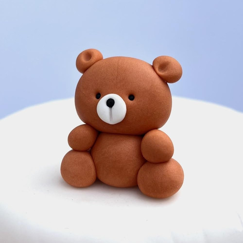 Edible teddy bear cake topper - cake,