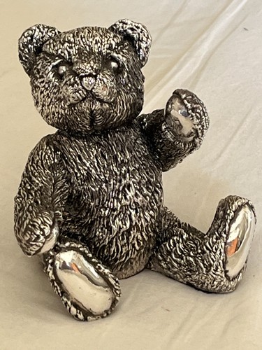 Silver teddy bear sterling - bear,