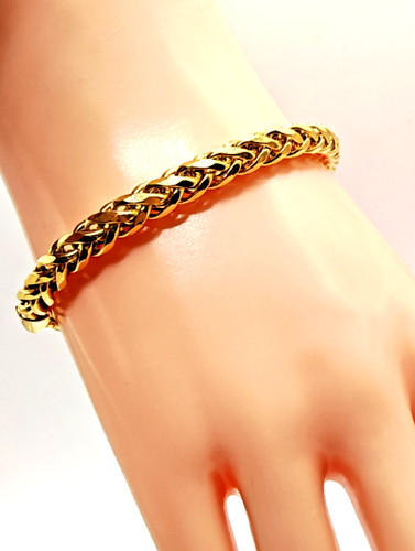 9ct yellow gold weave - 9ct, bracelet