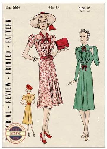 1930s pretty roll collar - 1930s,