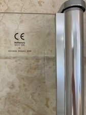 Bathstore WD17 1DS Single Panel Standard Bath Screen | 142x 64cm, 8cm wall bit