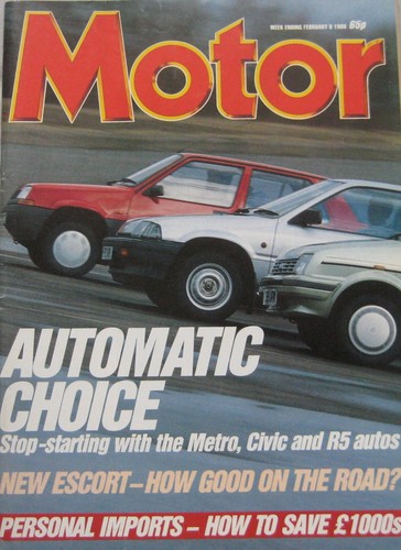 Motor magazine 1986 - magazine, 8/2/1986