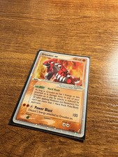 Pokemon Groudon EX Holo Card