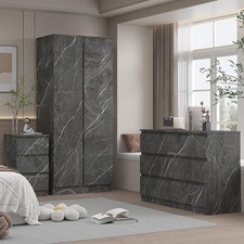 ZITA Grey Marble Effect 3pc