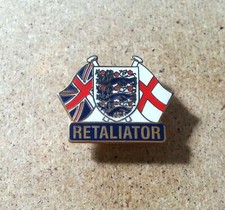 ENGLAND ENGLISH FANS HOOLIGAN ENAMEL FOOTBALL BADGE RARE