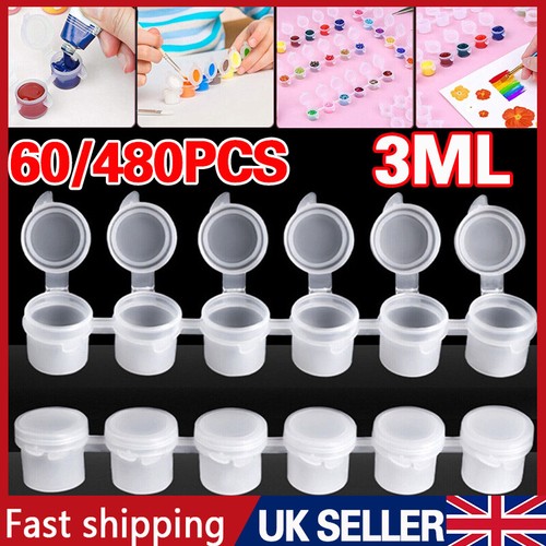 480pcs mini empty paint pots - 480pcs,