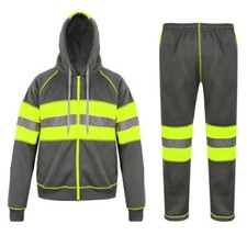 Mens Hi Viz Charcoal Tracksuit