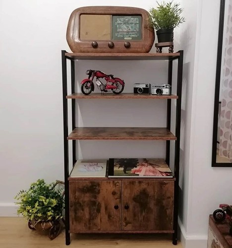 Vintage industrial bookcase - industrial,