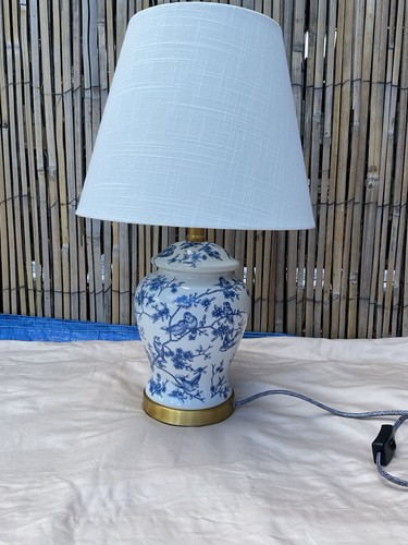 Blue white porcelain lamp - &,