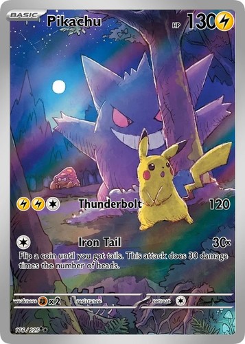 Pikachu and gengar - gengar, pokemon