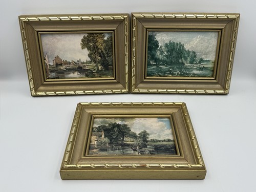 Small framed john constable - 3x,