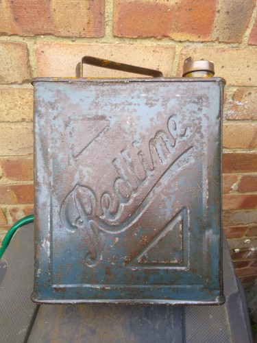 Vintage redline petrol - redline, can