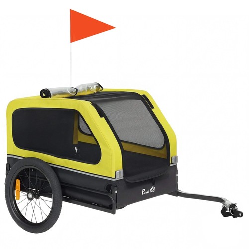 Pawhut dog bike trailer - trailer, with