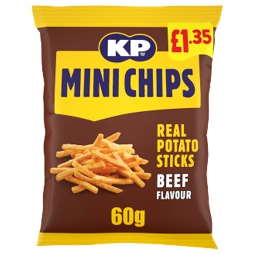 Mini chips beef crisps - kp,