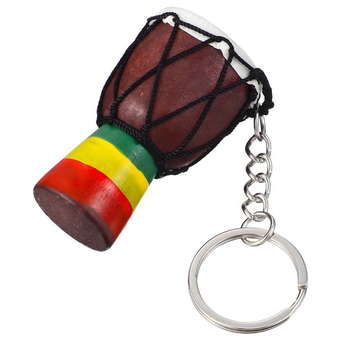 African drum key chain chains - african,
