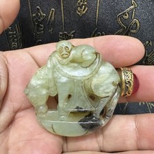  Ancient China, exquisite jade, purehand carving, Hetian jade, snuff bottle