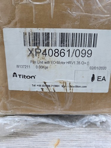 Titon fan unit - with, ec