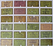 B.T.C. / B.R.B. - 24 x PRINTER TICKETS