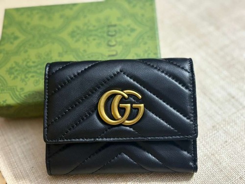 Gucci black trifold women - trifold,