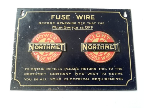 Old northmet fuse wire - northmet,