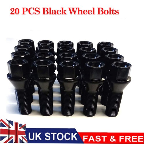 Black new wheel bolts - new, for