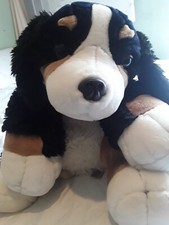 Giant Keel Toys Benjie Bernese Mountain Dog Cuddly Plush Toy Rare Find