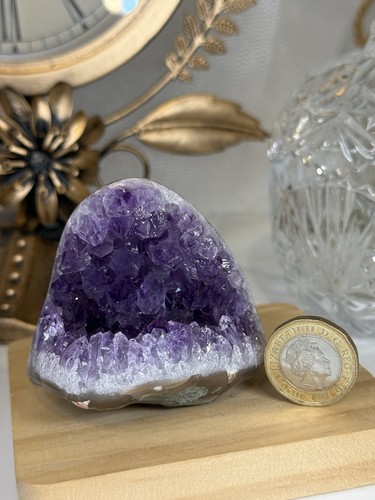 Deep purple amethyst geode - amethyst,