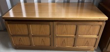 Nathan Furniture Low Double Door Cupboard With Interior Shelf