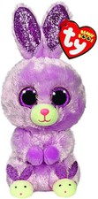 Ty Beanie Boo Boos 36246 Fuzzy Purple Rabbit Easter /Regular 15cm ****NEW
