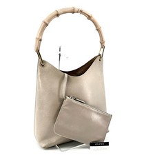 Gucci  Bamboo Hand Bag Leather