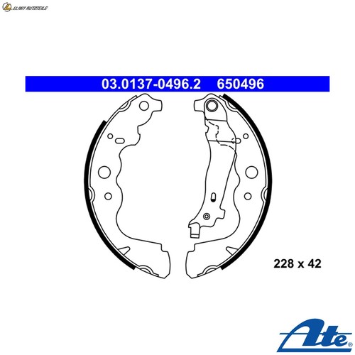 Brake shoe set 0137 - brake,
