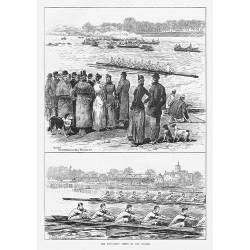 University boat race - boat,