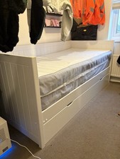 Argos Trundle Bed 2-in-1 Single to Double Day Bed with 2 Single Mattresses