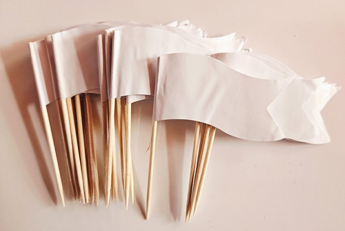 White cocktail stick - cocktail,