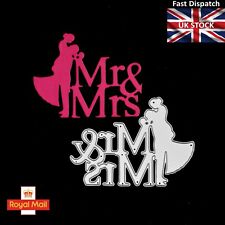 Mr & Mrs Bride + Groom Metal Cutting Die, Wedding, Anniversary, Card making F4