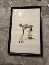 Antique African Butterfly Wing Art