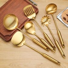 New Gold Stainless Steel Kitchen Utensils Cooking Trowel Set Kitchen Tool Set
