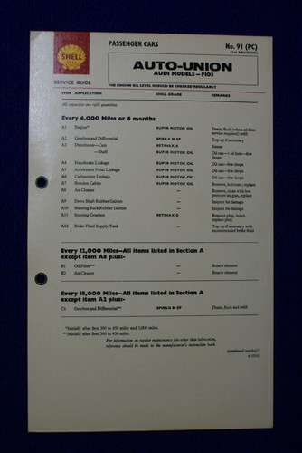 Auto union audi f103 - union,