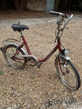 Astra Vintage Folding Shopper Bike Barn Find Restoration Project Travel Bike 