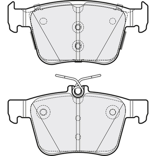 Brake pads set for golf - set, vw