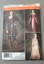 Simplicity Sewing Pattern 1773 Historical Medieval Huntress Queen Costume 6-14