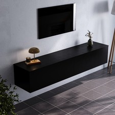 160cm Matte Black 2 Doors TV