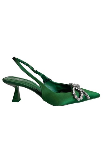 Zara embellished bow heeled - embellished,