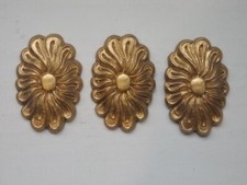 Three DECORATIVE OVAL FLOWER