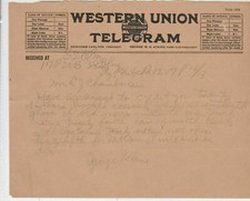 U.S. Western Union Telegram