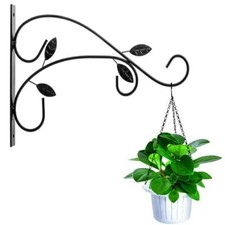 ?Garden Metal Holder Hanger Hook Wall Bracket Patio Plant Hanging Basket Fence 