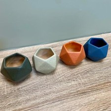 Ceramic Geometric Plant Pots /