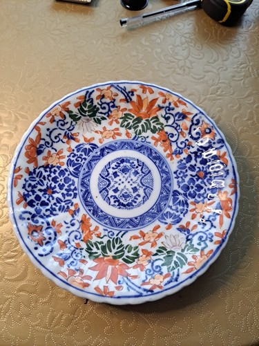 Vintage imari style plate - imari,